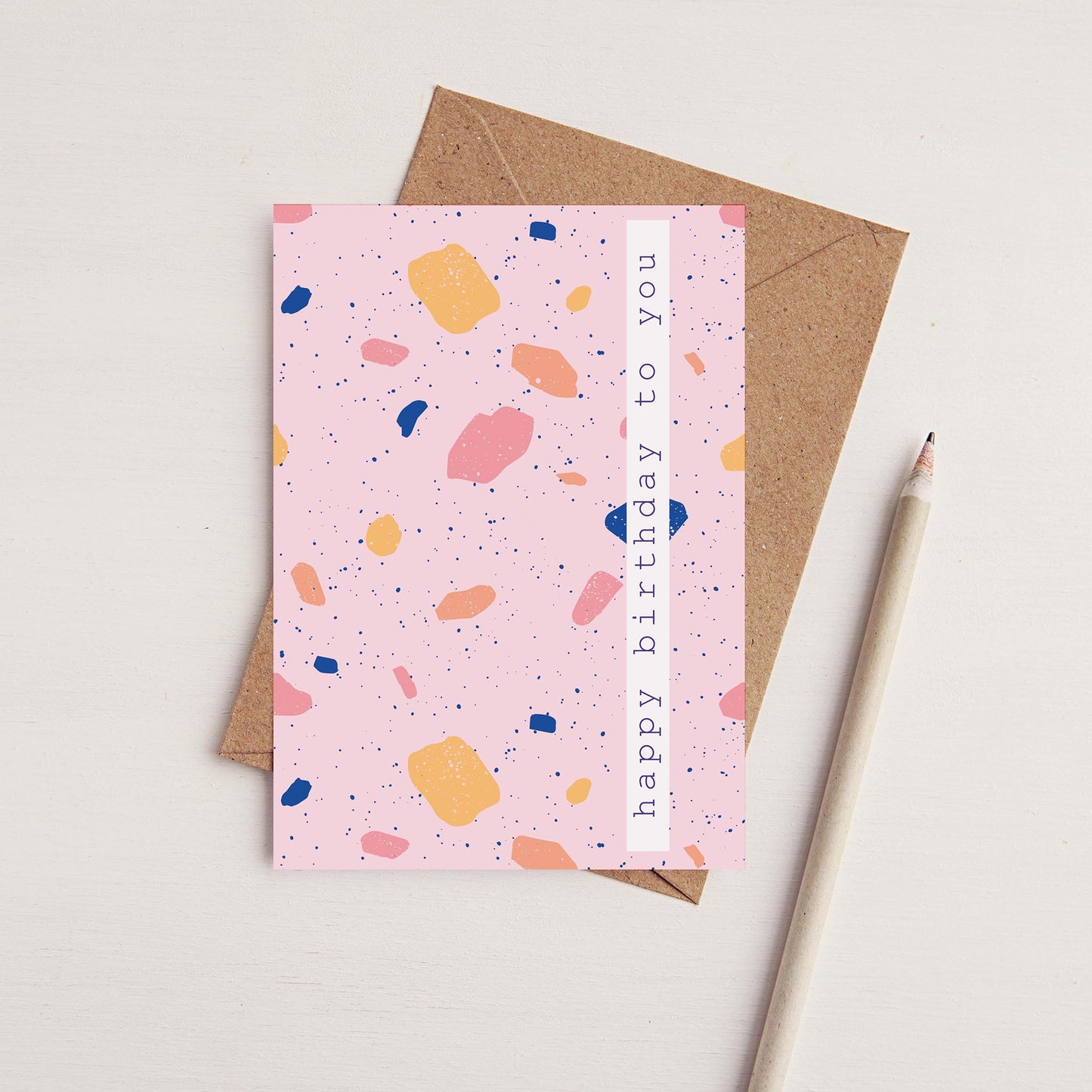 Terrazzo Happy Birthday Card