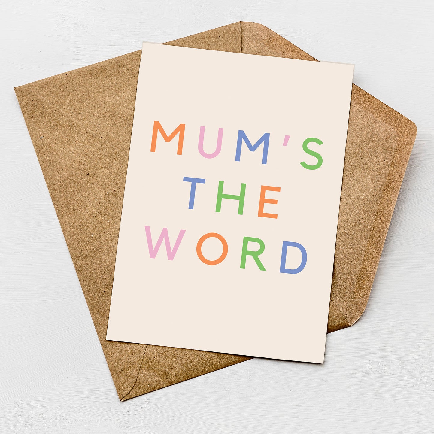 Mum's The Word Mother's Day Card