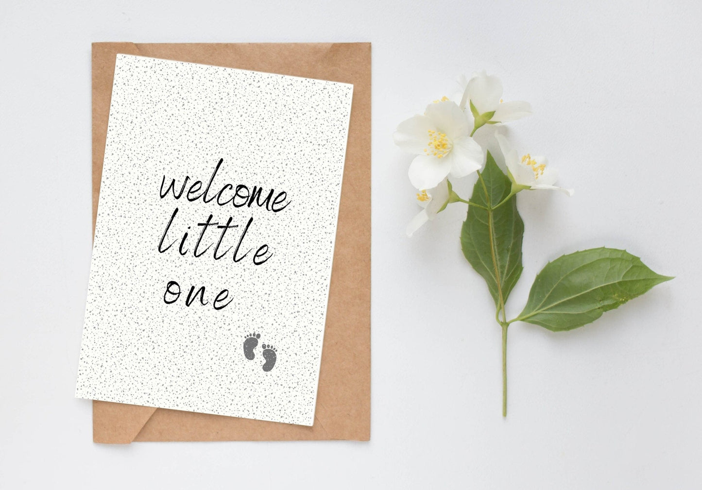 Welcome Little One Card from the New Baby Collection by Greenwich Paper Studio