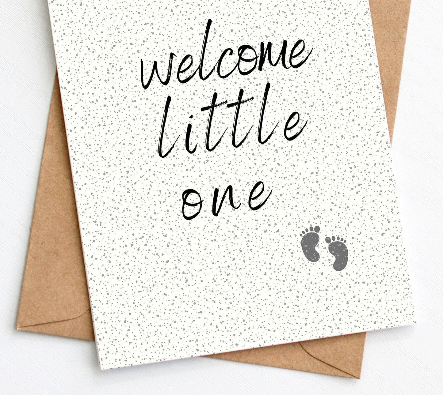 Welcome Little One Card from the New Baby Collection by Greenwich Paper Studio