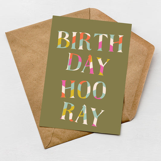 Birthday Hooray Birthday Card