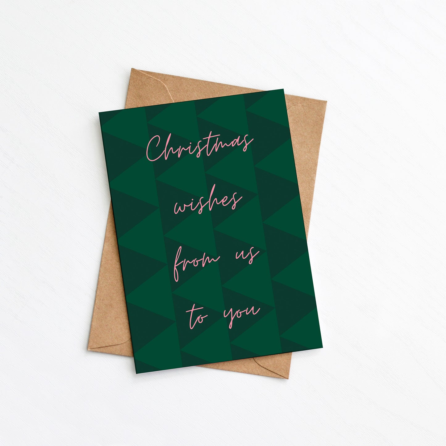 Christmas wishes from us to you Christmas Card by Greenwich Paper Studio