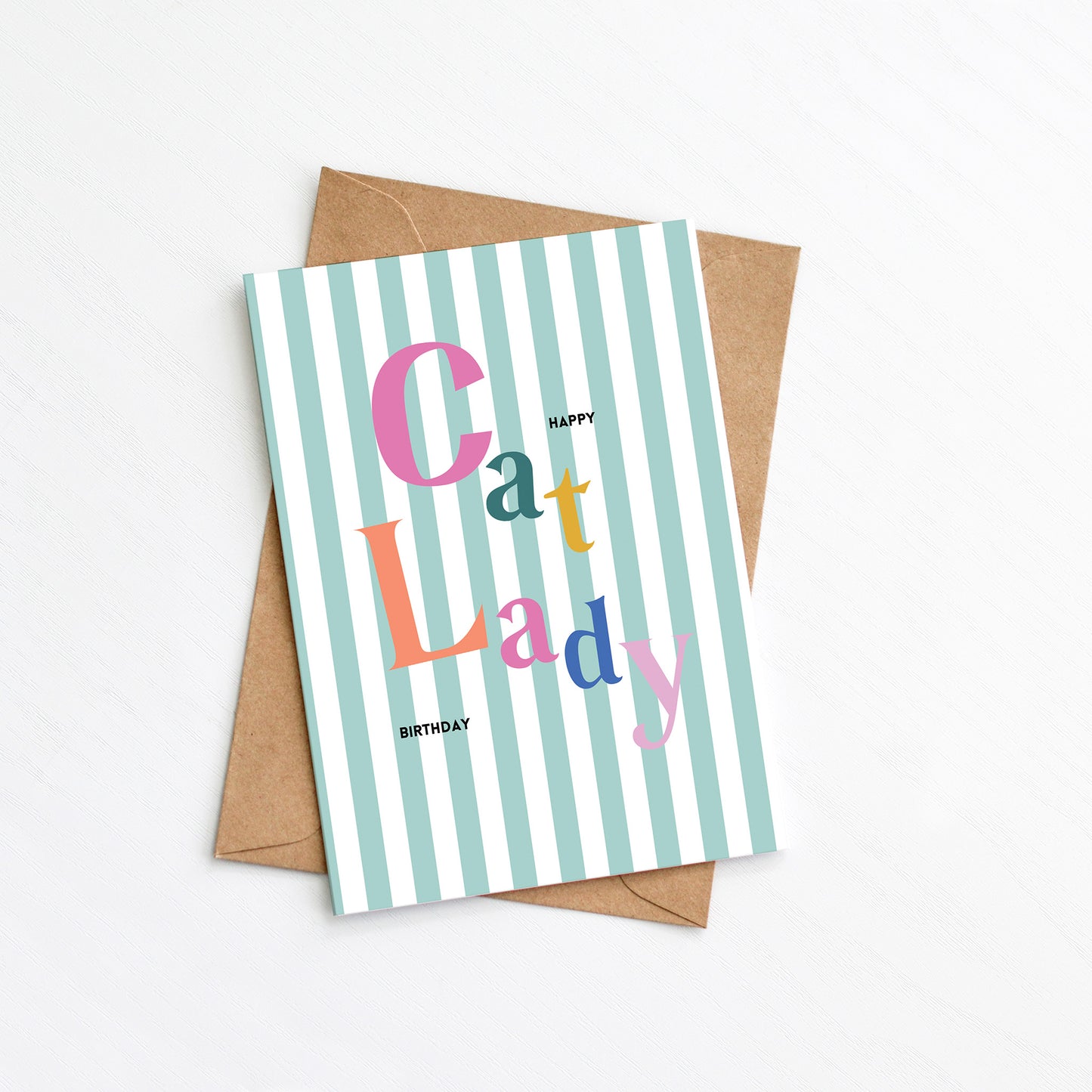 Cat Lady Happy Birthday Card