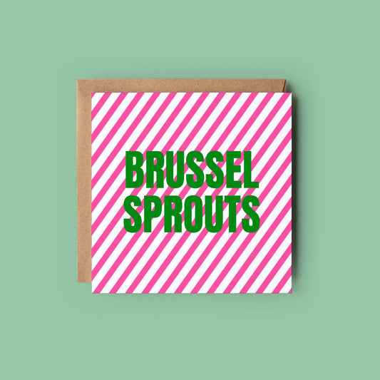 Brussel Sprouts Christmas Card from the Christmas Card Collection by Greenwich Paper Studio