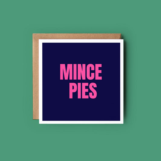 Mince Pies Christmas Card from the modern Christmas Card Collection by Greenwich Paper Studio