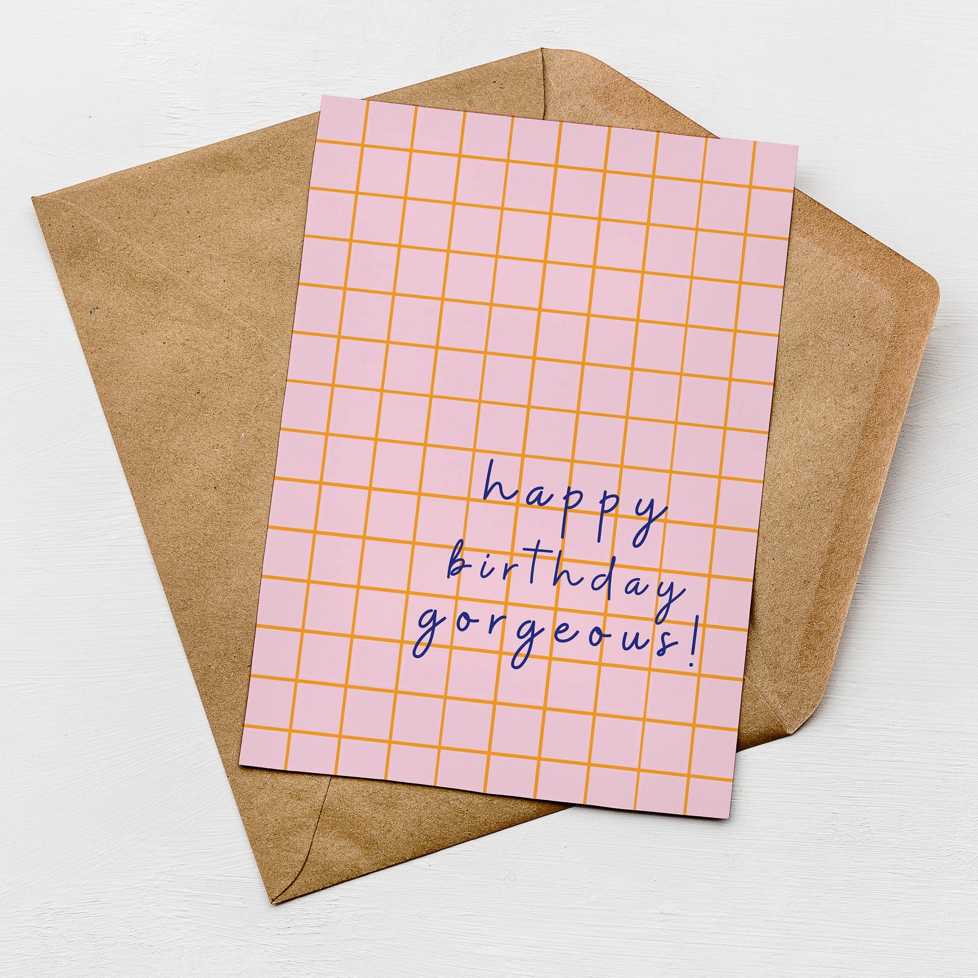 Happy Birthday Gorgeous Card by Greenwich Paper Studio