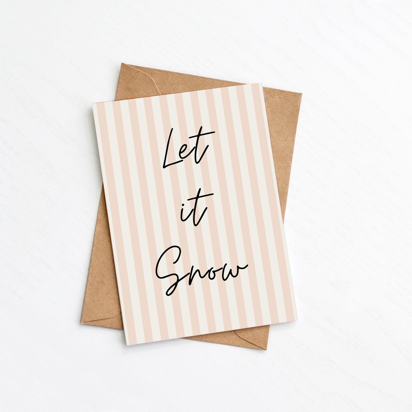 Let It Snow Christmas Card by Greenwich Paper Studio