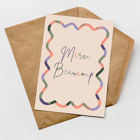 Merci Beaucoup Card  | Thank You Card
