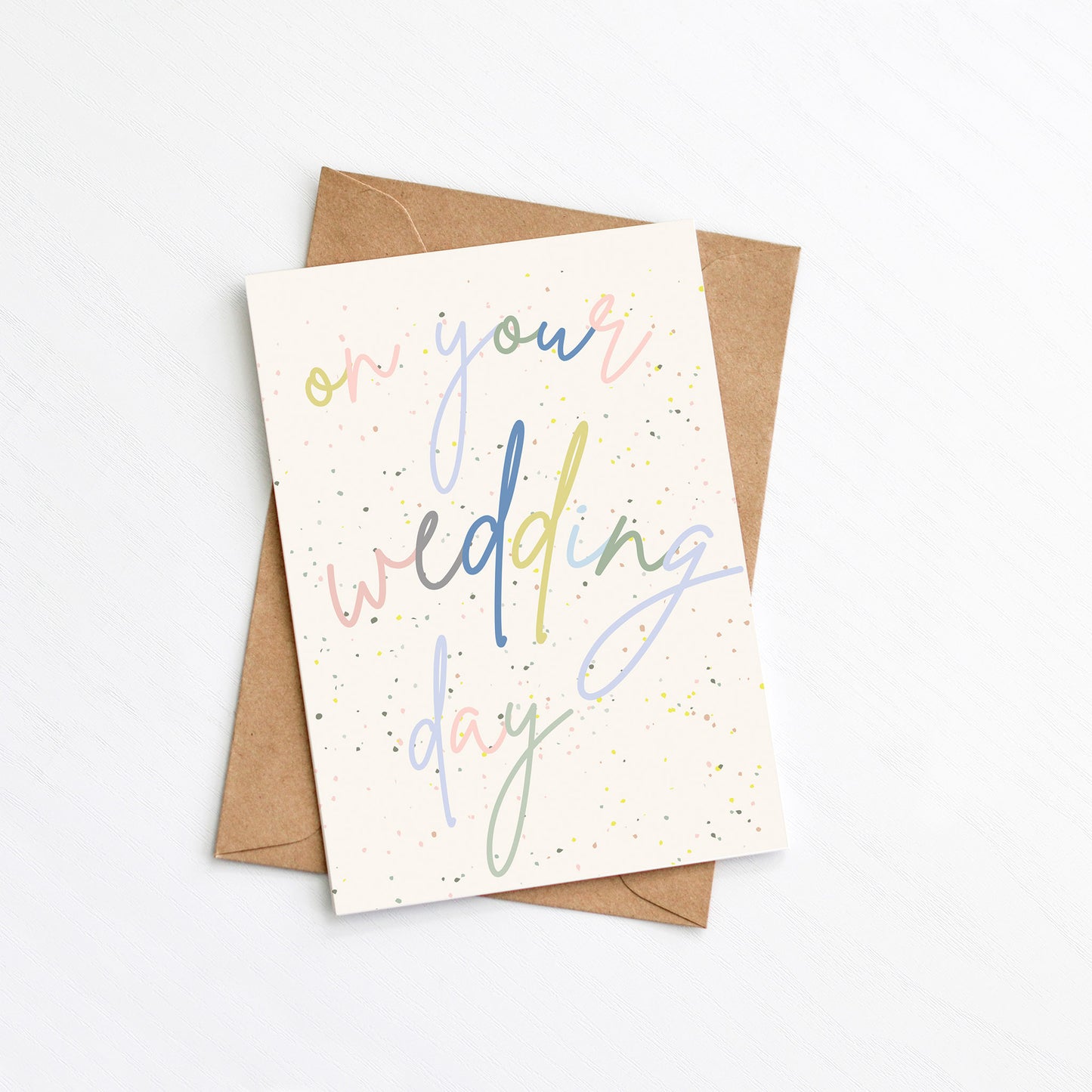 Speckled On Your Wedding Day Card