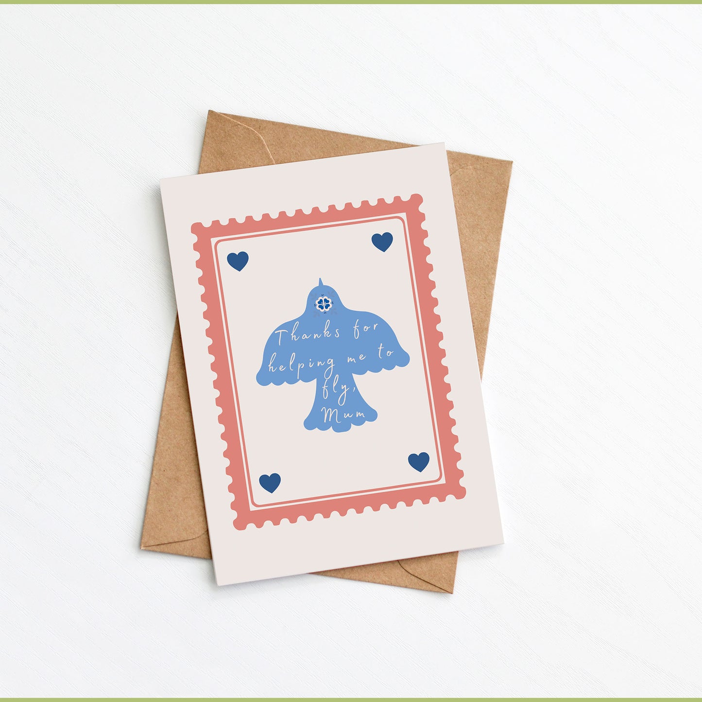 Mother’s Day Card for Mum – Thanks for Helping Me To Fly, Mum