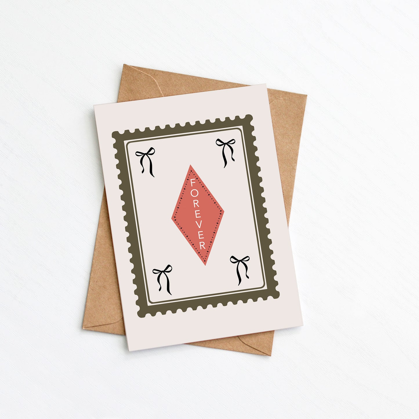 Forever love greetings card by Greenwich Paper Studio