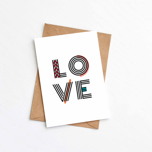 Love Card from the Love and Friendship greeting card collection by Greenwich Paper Studio