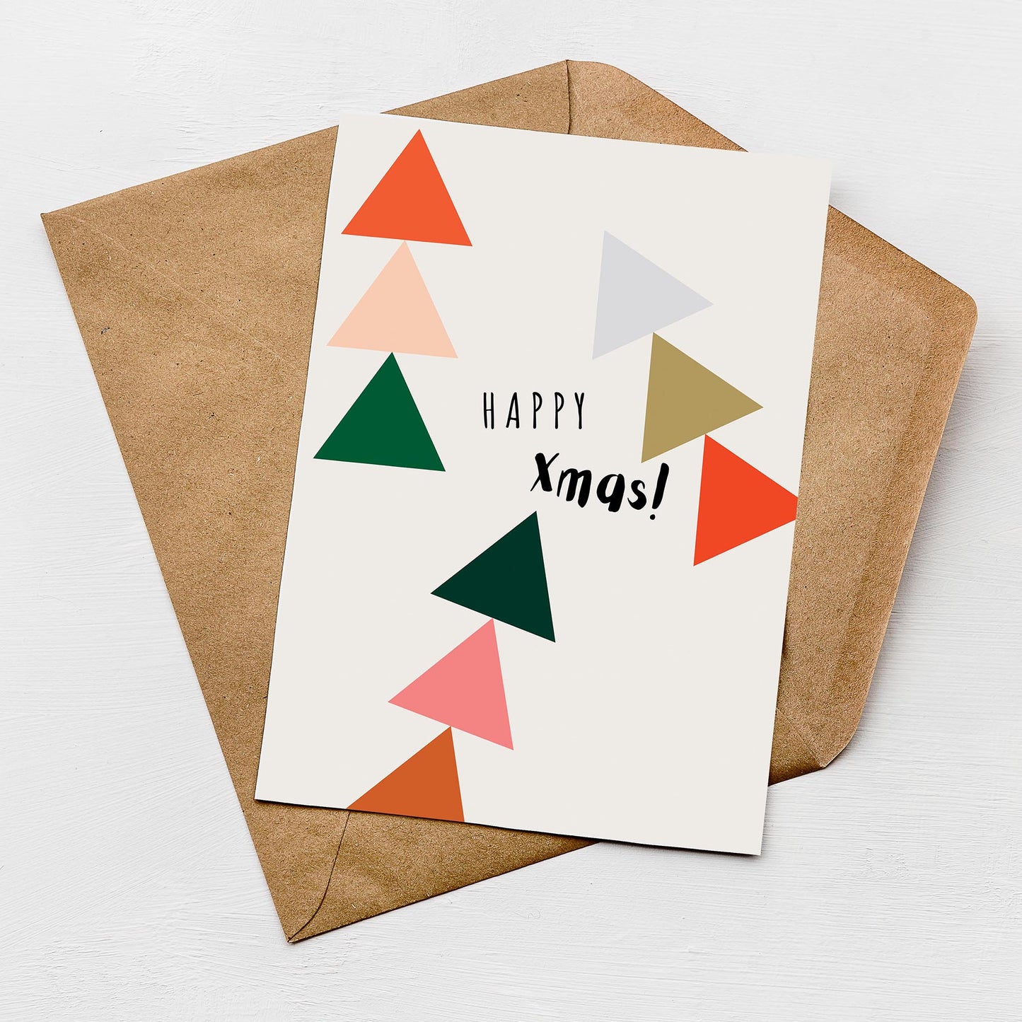 Merry and Bright Christmas Card Pack from the modern Christmas Card collection by Greenwich Paper Studio