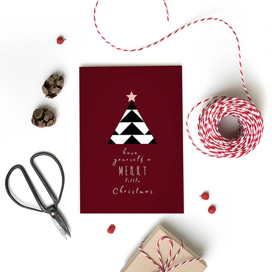 Deck the Halls Christmas Card from the modern Christmas Card collection by Greenwich Paper Studio