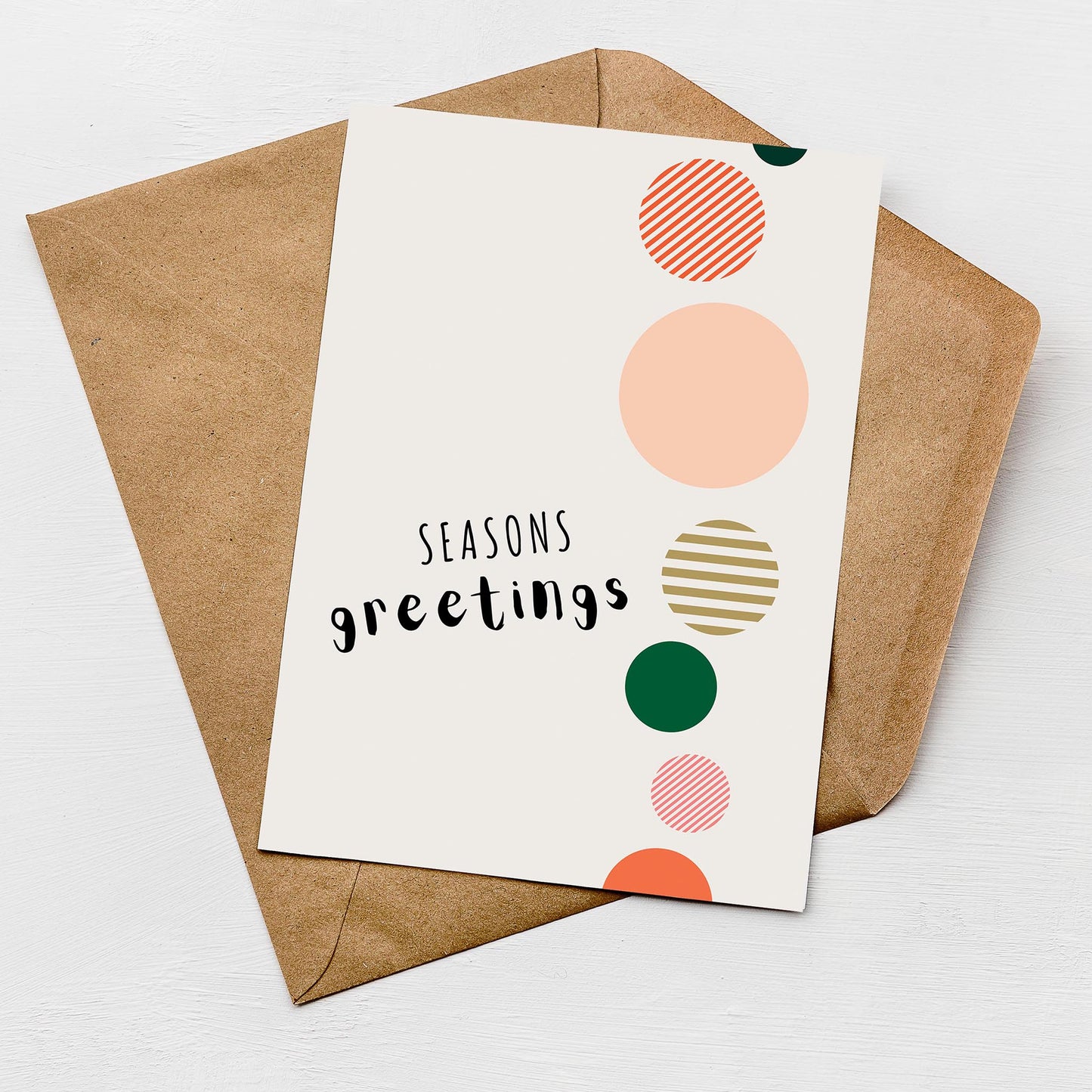 Merry and Bright Christmas Card Pack from the modern Christmas Card collection by Greenwich Paper Studio