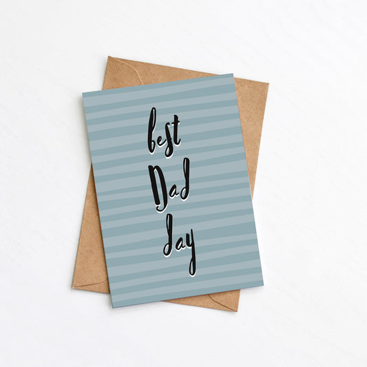 Best Dad Father's Day Card from the Father's Day Collection by Greenwich Paper Studio