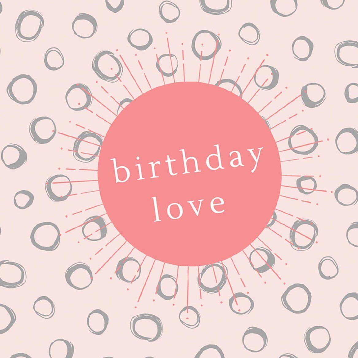 Birthday Love Card from the Modern Birthday card collection by Greenwich Paper Studio