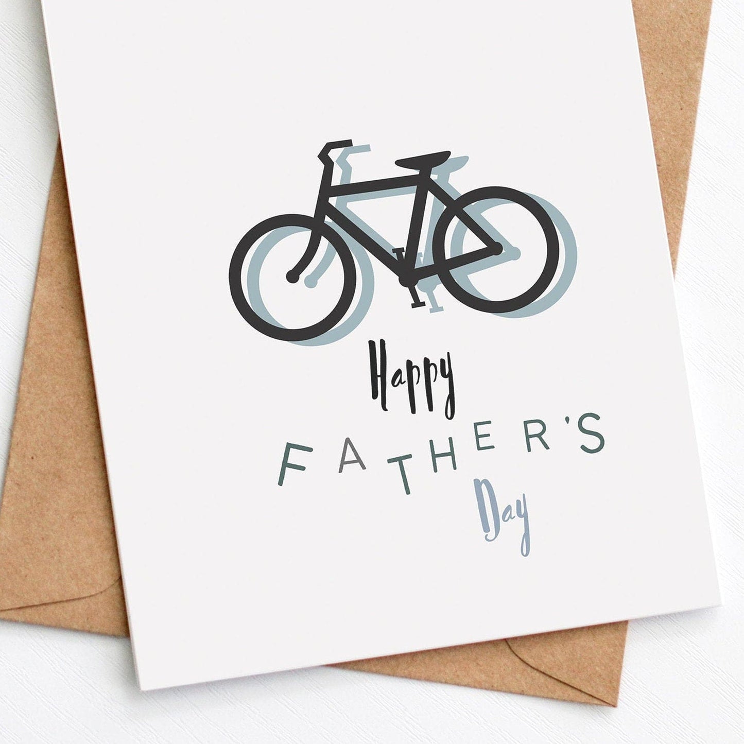 Cycling Father's Day Card, part of the modern Father's Day Collection by Greenwich Paper Studio