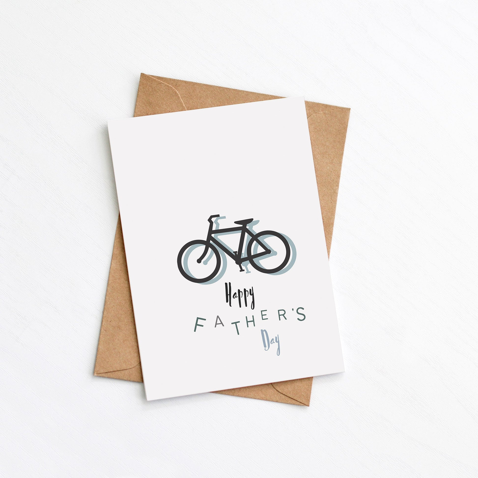 Cyclist Father's Day Card, bike mad dad, by Greenwich Paper Studio