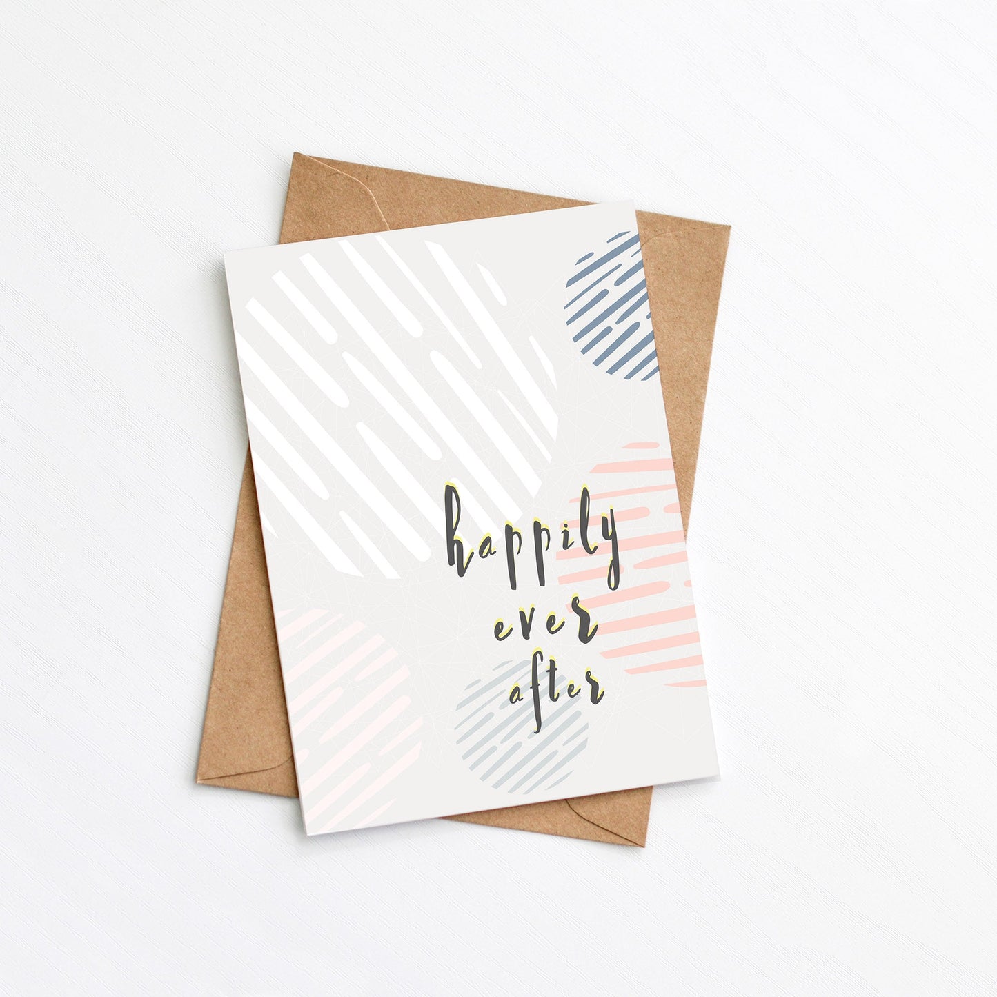 Happily Ever After Card from the Wedding, Anniversary and Engagement collection by Greenwich Paper Studio