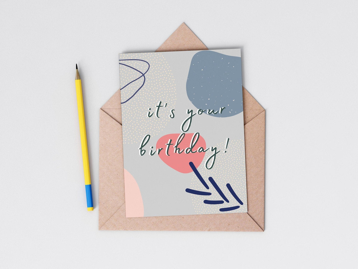 It's Your Birthday Card from the modern birthday card collection by Greenwich Paper Studio