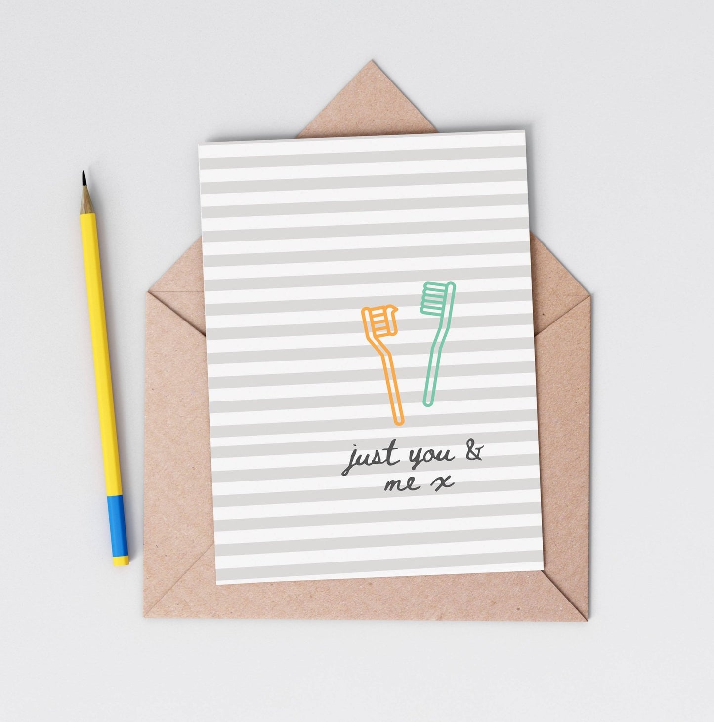 Just You & Me Card from the Love and Friendship collection by Greenwich Paper Studio