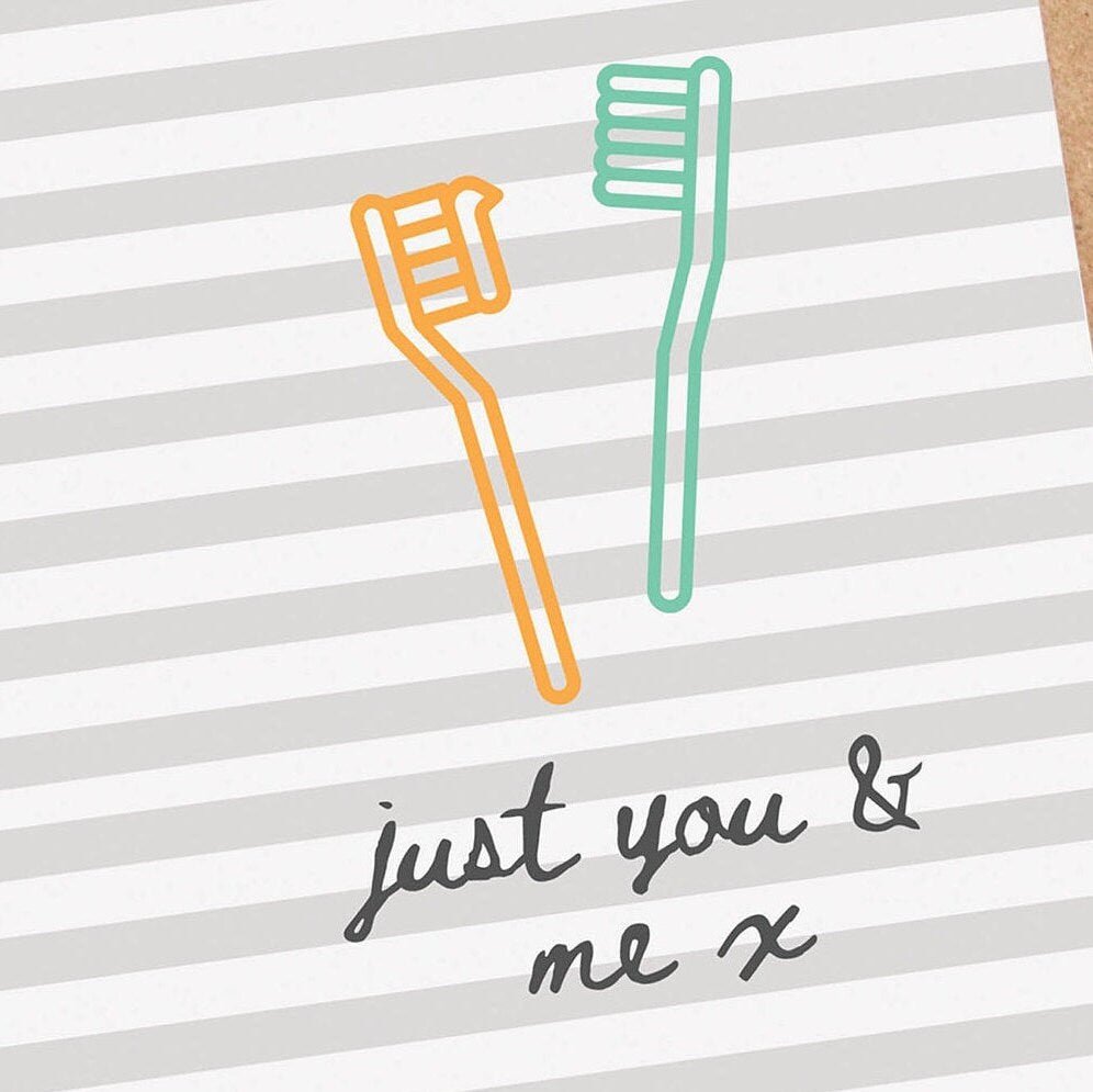 Just You & Me Card from the Love and Friendship collection by Greenwich Paper Studio