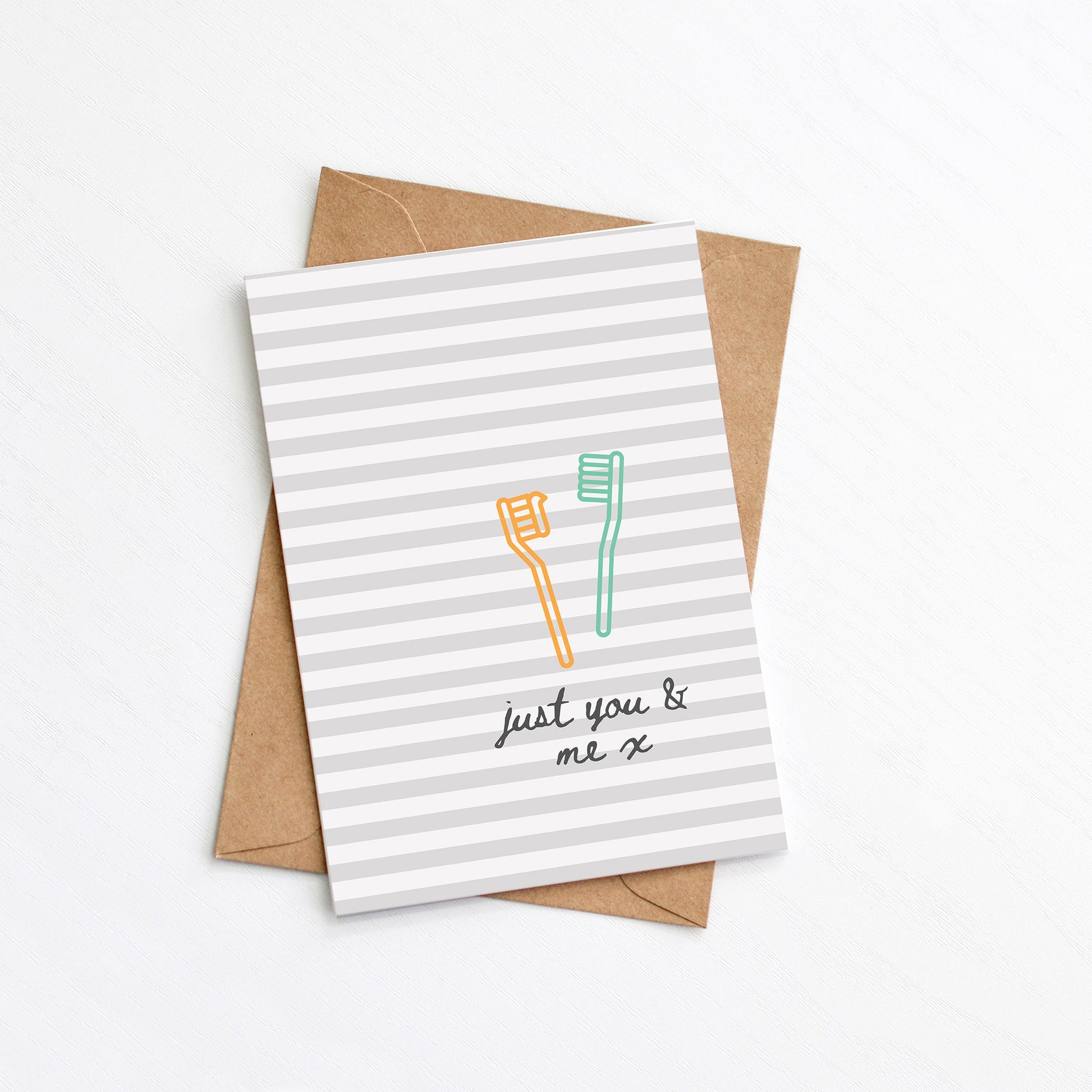 Just You & Me Card from the Love and Friendship collection by Greenwich Paper Studio