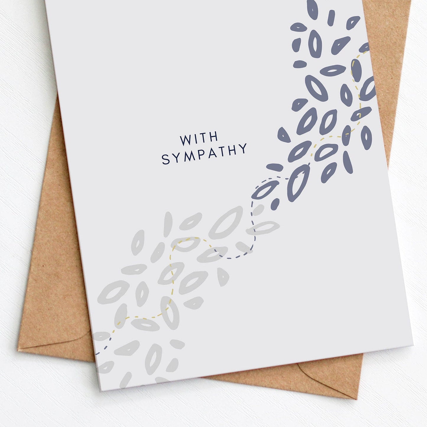 Modern Sympathy Card from the Modern Greeting Card collection by Greenwich Paper Studio