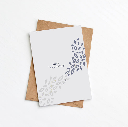 Modern Sympathy Card from the Modern Greeting Card collection by Greenwich Paper Studio