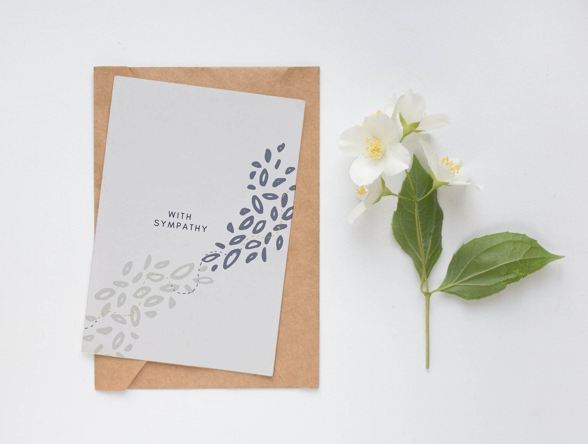 Modern Sympathy Card from the Modern Greeting Card collection by Greenwich Paper Studio