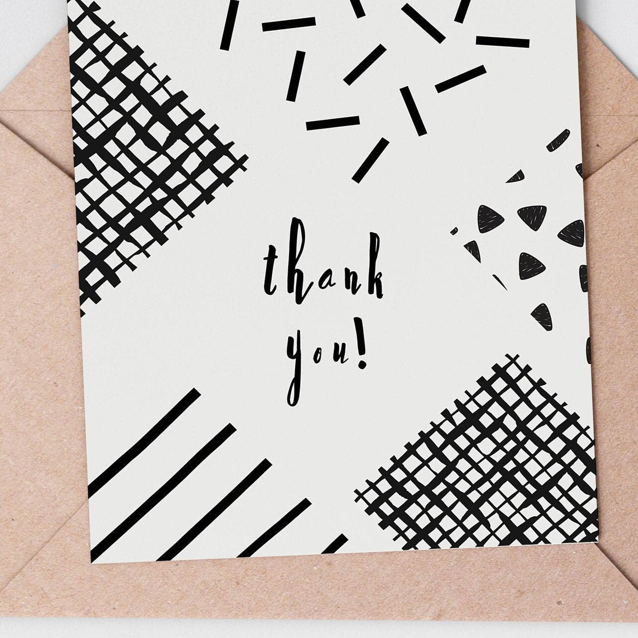 Modern Thank You Card from the Thank You card collection by Greenwich Paper Studio