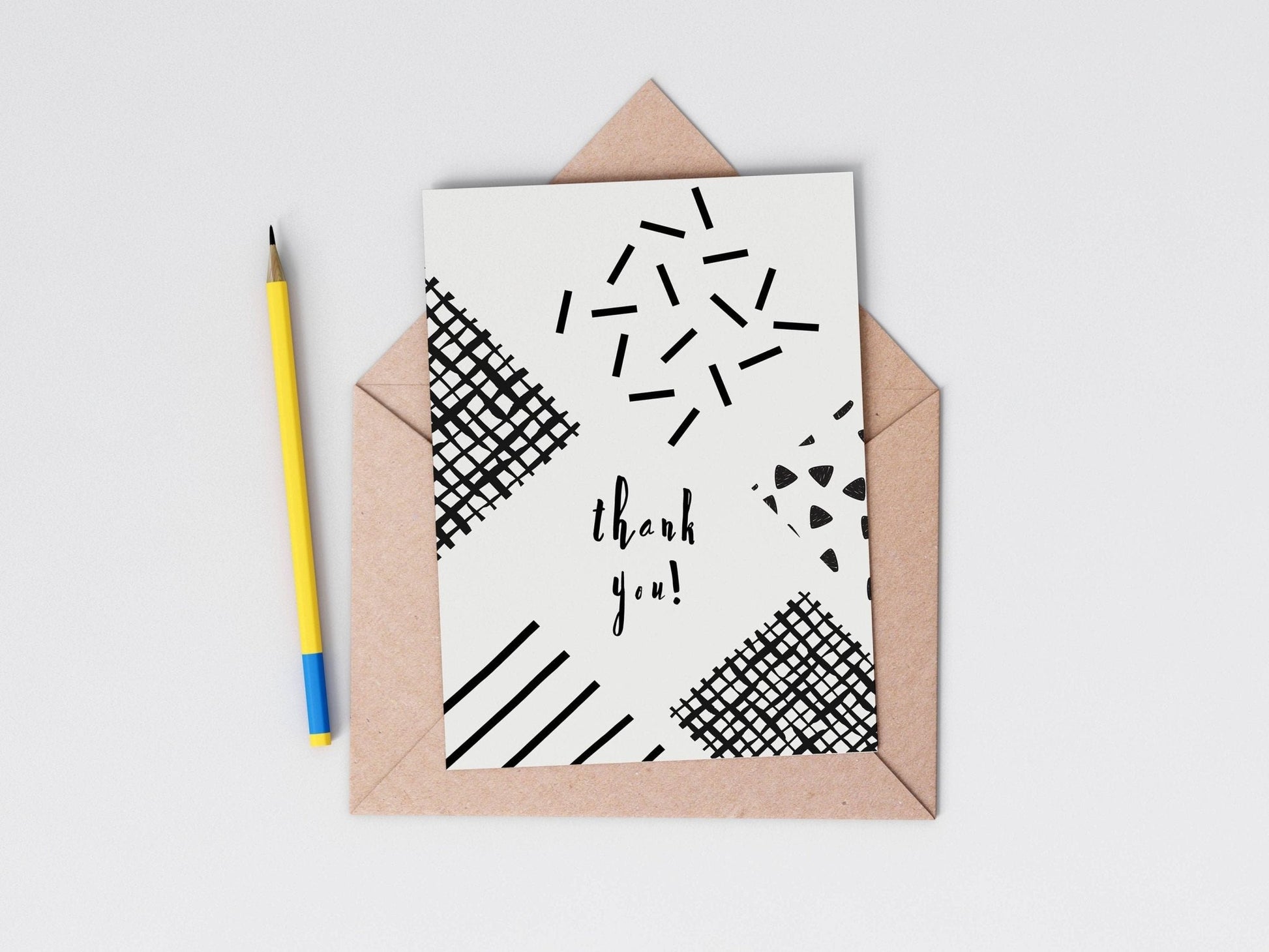 Modern Thank You Card from the Thank You card collection by Greenwich Paper Studio