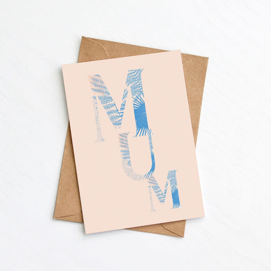 Mum Card from the Modern Greeting Card Collection by Greenwich Paper Studio