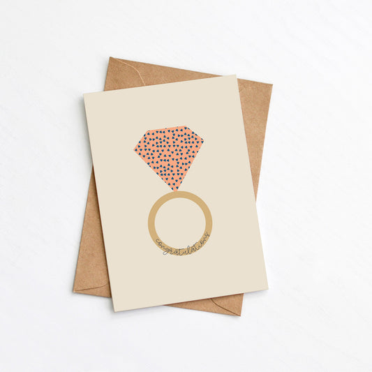Ring Engagement Card - greenwichpaperstudio