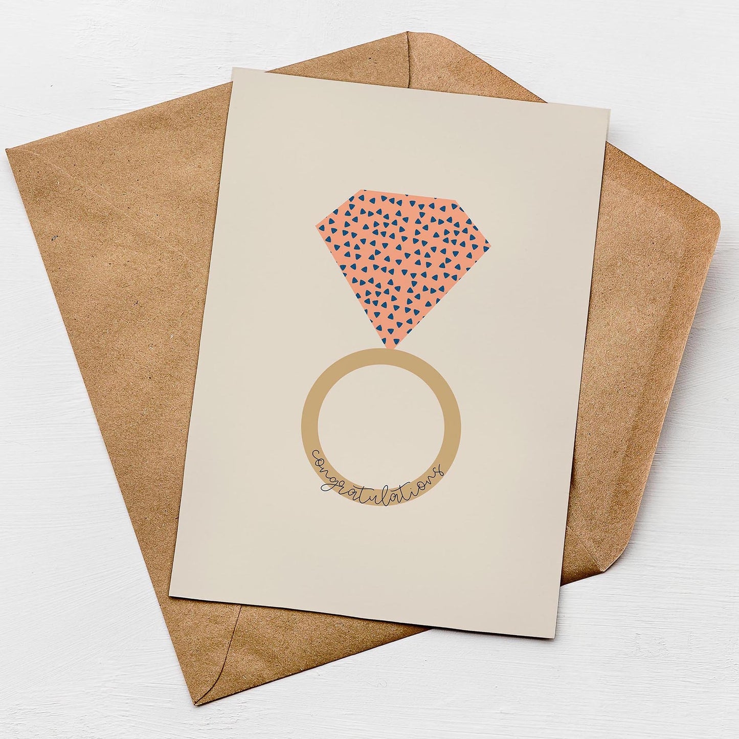 Ring Engagement Card - greenwichpaperstudio Greeting & Note Cards